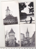 Bnk foto - Sibiu - lot 4 fotografii 1962, Alb-Negru, Romania de la 1950, Cladiri