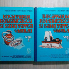 BUCATARIA ROMANEASCA SI SANATATEA OMULUI - 2 Vol. - Tudor Manta - 1975