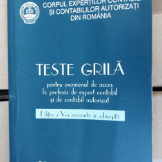 TESTE GRILA PENTRU EXAMENUL DE ACCES LA PROFESIA DE EXPERT CONTABIL