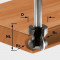 Freza pentru maner/balustrada HW coada 8 mm HW S8 D22/16/R2,5+6 Festool Expert Tools
