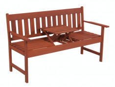 Hecht Occasional Bench Banca din lemn masiv cu masa Power HighTools foto