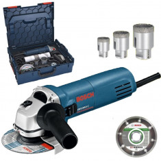 Set polizor unghiular Bosch GWS 8-125 + accesorii placi ceramice Expert Tools foto