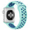 Curea pentru Apple Watch 42 mm Silicon Sport iUni Turquoise-Blue MediaTech Power