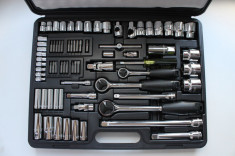 Trusa chei tubulare Stanley 75 piese Expert Tools foto