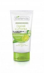 BOUQUET NATURE Gel de curatare 3 in 1 cu Castravete si Lime pentru ten mixt si gras - NVS-50279 Pure Sensation foto