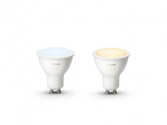 Iluminat Inteligent Smart Home Set becuri LED Philips Hue, putere 5.5W, dulie GU10, spectru Alb Ambiance Control Wireless foto