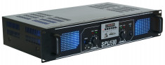 Amplificator SPL1500MP3 LED albastru (SPL-1500MP3) foto