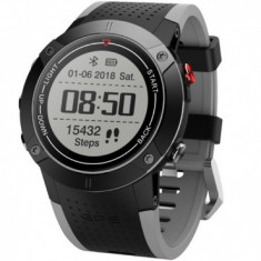 Smartwatch iUni DM18, GPS incorporat, BT, Display OLED 0.95 inch, Rezistent la apa, Negru MediaTech Power foto