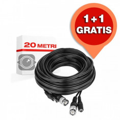 Cablu Alimentare + Video Plug and Play 20 Metri 1 + 1 GRATUIT foto