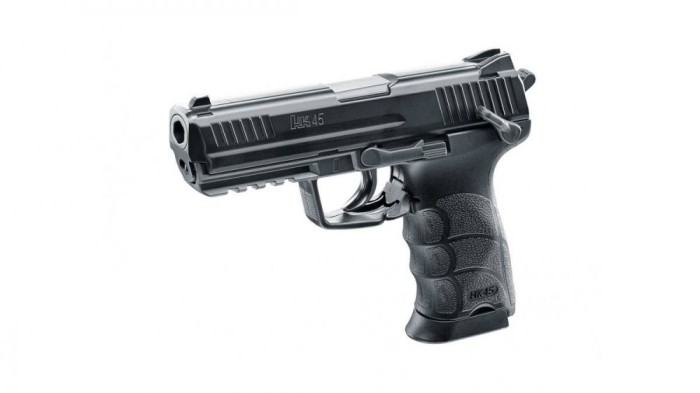 PISTOL CO2 AIRSOFT HEKLER&KOCH HK45 6MM 15BB 2J Fishing Hunting foto mare PISTOL CO2 AIRSOFT HEKLER&KOCH HK45 6MM 15BB 2J Fishing Hunting foto mare