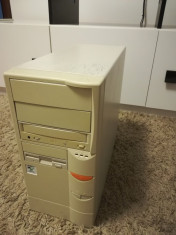 Unitate PC Baby AT vintage socket 7 AMD K6-2 400Mhz ISA foto