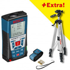 Telemetru Bosch GLM 250 VF + BS 150 Expert Tools foto