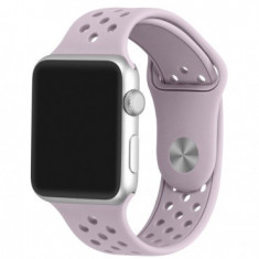 Curea pentru Apple Watch 42 mm Silicon Sport iUni Soft Purple MediaTech Power foto