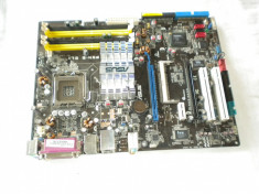 placa de baza ASUS P5N-E SLI , LGA 775 , 4 x DDR2 , 2 x PCI EX , functionala foto