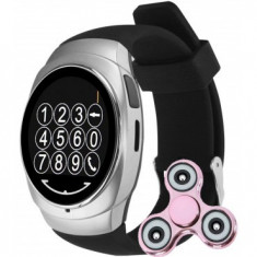 Ceas Smartwatch iUni O100, BT, LCD 1.3 Inch, Camera, Silver + Cadou Spinner MediaTech Power foto