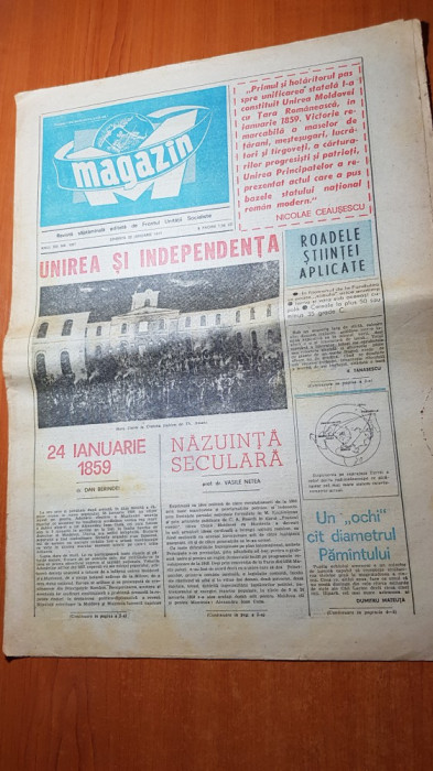 ziarul magazin 22 ianuarie 1977-hora unirii la craiova-unirea si independenta