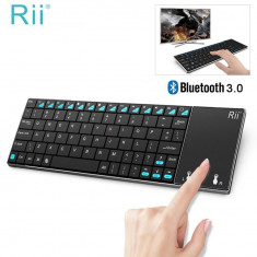 Tastatura smart tv rii i12+ multimedia bluetooth cu touchpad 3.8 inch, full qwerty Digital Media foto