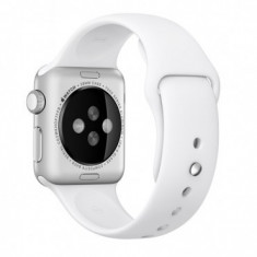 Curea pentru Apple Watch 38 mm Silicon iUni White MediaTech Power foto