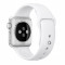 Curea pentru Apple Watch 38 mm Silicon iUni White MediaTech Power