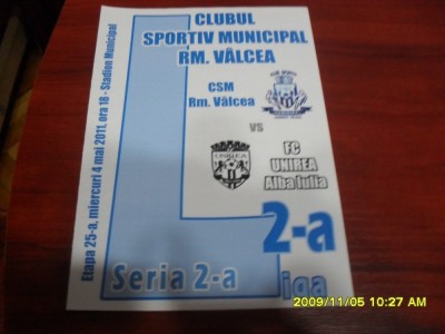 program CSM Rm. valcea - Unirea Alba I. foto