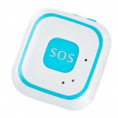 Mini GPS Tracker GSM iUni V29, SOS, GPS+LBS+WIFI, copii si varstnici, Albastru MediaTech Power foto