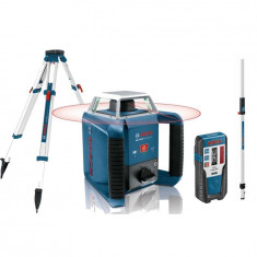 Nivela rotativa cu laser Bosch GRL 400 H + stativ BT170 + rigla gradata GR240 Expert Tools foto