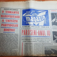 ziarul magazin 3 martie 1973-articolul " peroseni-anul 10 "