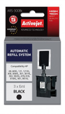 Sistem kit automat de refill black pentru hp-300 hp-301 hp-901 activejet Digital Media foto