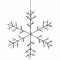 Decoratiune luminoasa suspendabila pentru exterior Snowflake