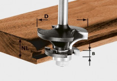 Freza contra-profil HW coada 8 mm HW S8 D43/21 A/KL Festool Expert Tools foto