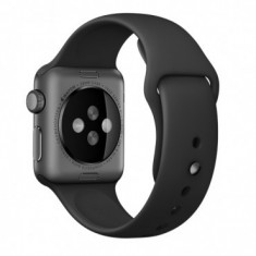Curea pentru Apple Watch 42 mm Silicon iUni Black MediaTech Power foto