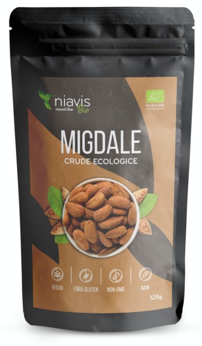 Migdale crude Ecologice/Bio 125g - NVS-NIA61 Pure Sensation foto mare Migdale crude Ecologice/Bio 125g - NVS-NIA61 Pure Sensation foto mare