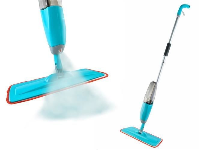 Mop Plat cu Rezervor si Pompa Pulverizare Detergent pentru Spalare Podele foto mare Mop Plat cu Rezervor si Pompa Pulverizare Detergent pentru Spalare Podele foto mare