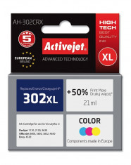 Cartus compatibil hp 302 xl color pentru hp, 21 ml, premium activejet, garantie 5 ani Digital Media foto