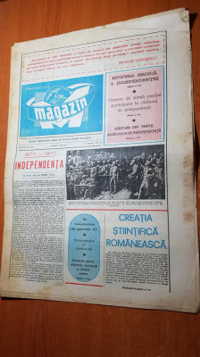 ziarul magazin 7 mai 1977- 100 de ani de independenta foto