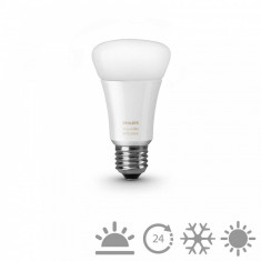 Iluminat Inteligent Smart Home Bec LED Philips Hue Alb Ambiance 9.5W, forma A60 (normala), dulie E27 Control Wireless foto