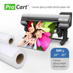 Rola foto glossy bumbac canvas, 360g lungime 30 m Digital Media foto