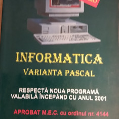 myh 31s - Tudor Sorin - Informatica varianta Pascal - ed 2001