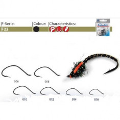 Carlig de pescuit la musca CARLIGE FORJ. PT.MUSCA F22 BL 25BUC.PL Fishing Hunting foto