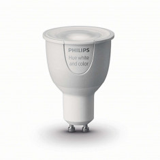 Iluminat Inteligent Smart Home Bec LED Philips Hue, putere 6.5W, dulie GU10, lumina alba si multicolora Control Wireless foto