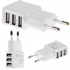 Incarcator FastCharging pentru Telefon cu 3 Porturi USB foto