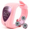 Ceas GPS Copii iUni U11,Telefon incoporat, Alarma SOS, Pink + Cadou Spinner MediaTech Power