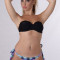 Costum de baie cu push-up si slip brazilian Palmier Negru Exotic Collection