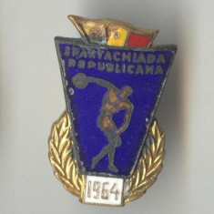 SPARTACHIADA REPUBLICANA 1964 - Insigna EMAIL - SUPERBA