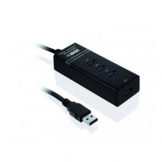 Hub USB Ibox H3FB 4 porturi USB 3.0 Black foto