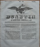 Ziarul Buletin , gazeta oficiala a Principatului Valahiei , nr. 30 , 1839