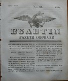 Cumpara ieftin Ziarul Buletin , gazeta oficiala a Principatului Valahiei , nr. 40 , 1841