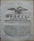 Cumpara ieftin Ziarul Buletin , gazeta oficiala a Principatului Valahiei , nr. 23 , 1841