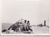 Bnk foto - Mangalia - Farul, Alb-Negru, Romania de la 1950, Cladiri