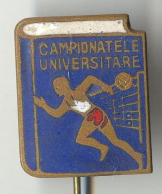 CAMPIONATELE UNIVERSITARE - Insigna veche 1960 - SPORT - email foto